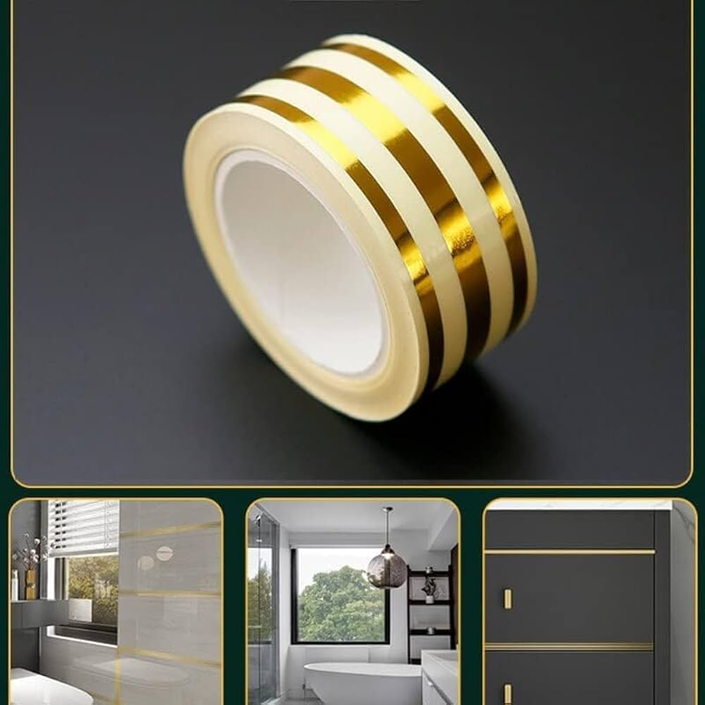 3 Line Tiles Tape Tile Gap Decoration Sticker For Home Decor ( নিজেই বাসার ডেকোরেশন করুন সহজেই ) - Image 5